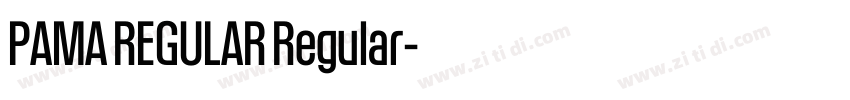 PAMA REGULAR Regular字体转换 PAMA REGULAR Regular字体转换
